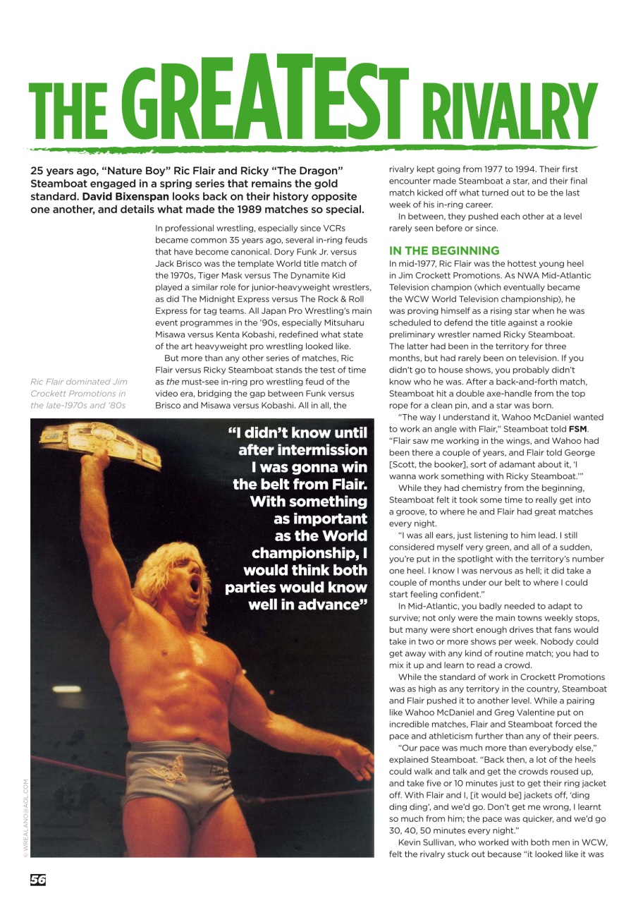Wrestletalk Magazine Preview Pages