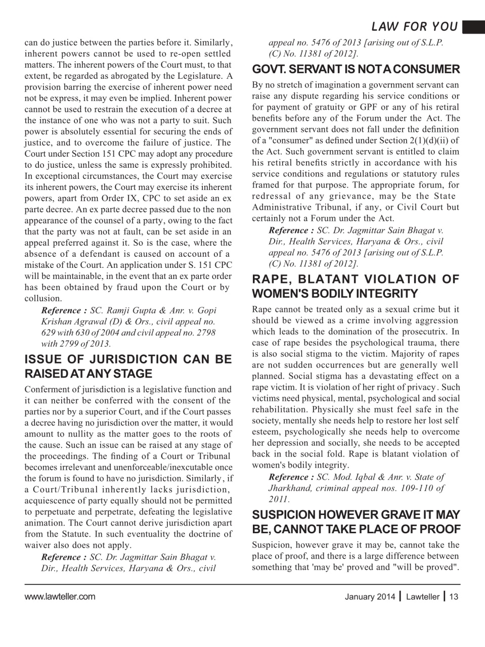 Lawteller – A Legal Awareness Magazine Preview Pages