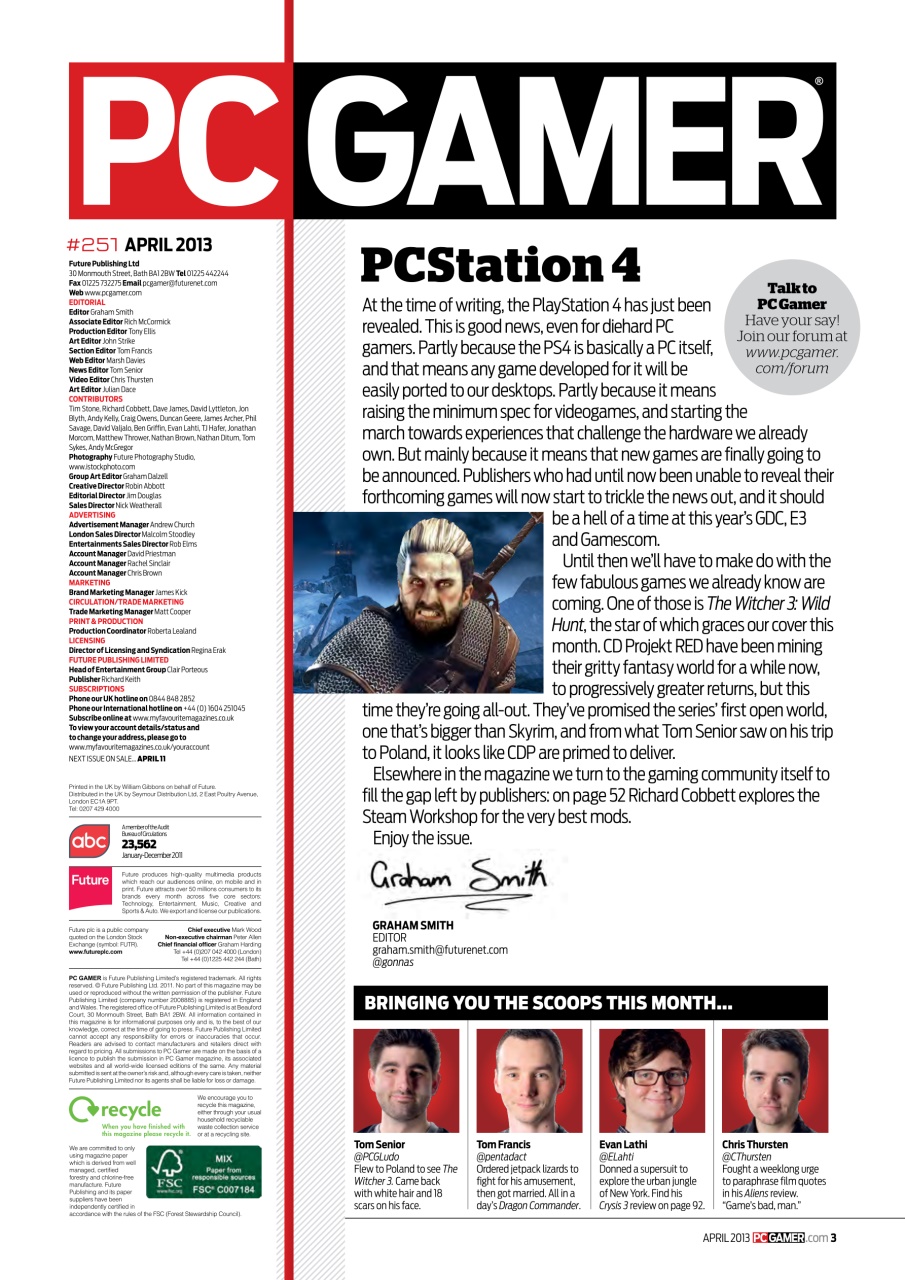 PC Gamer (UK Edition) Preview Pages