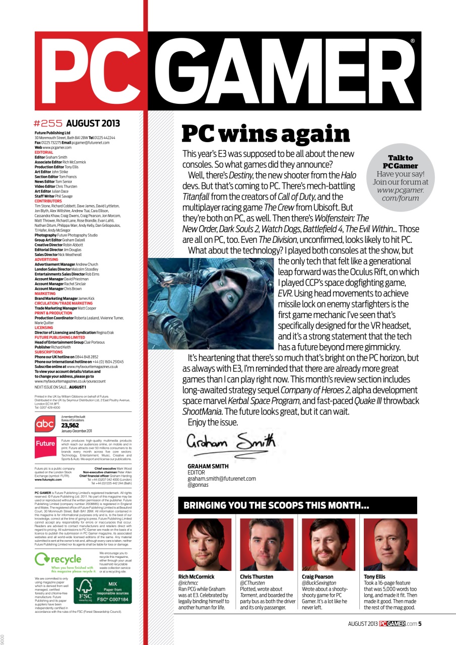 PC Gamer (UK Edition) Preview Pages