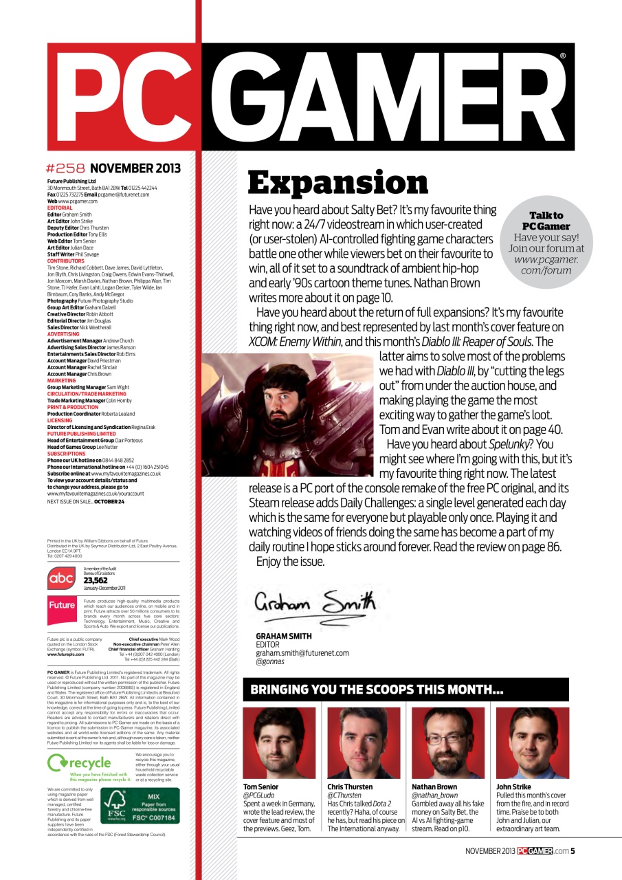 PC Gamer (UK Edition) Preview Pages