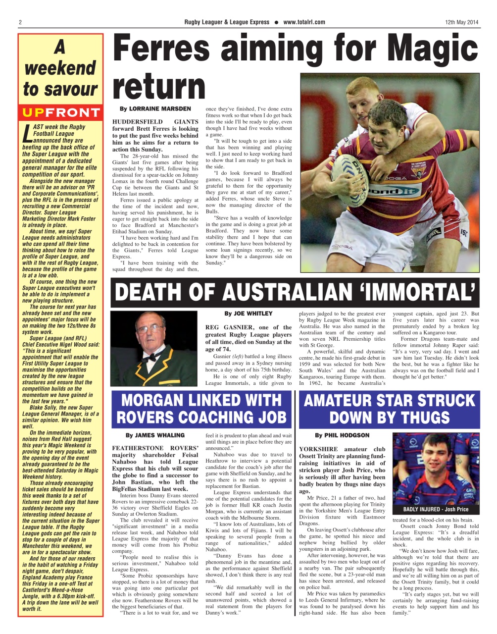 League Express Preview Pages