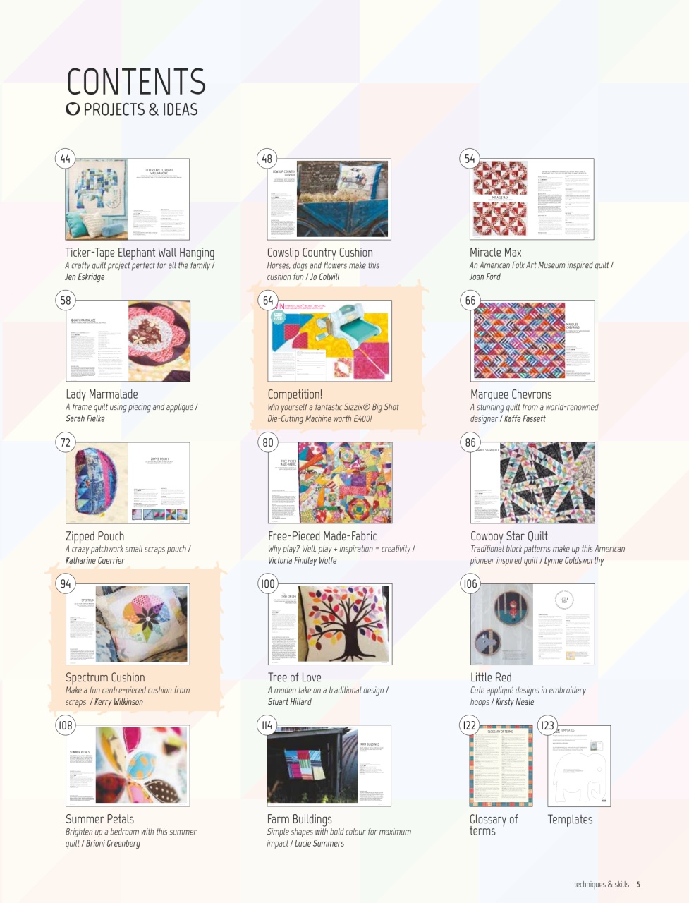 Popular Patchwork Magazine Preview Pages