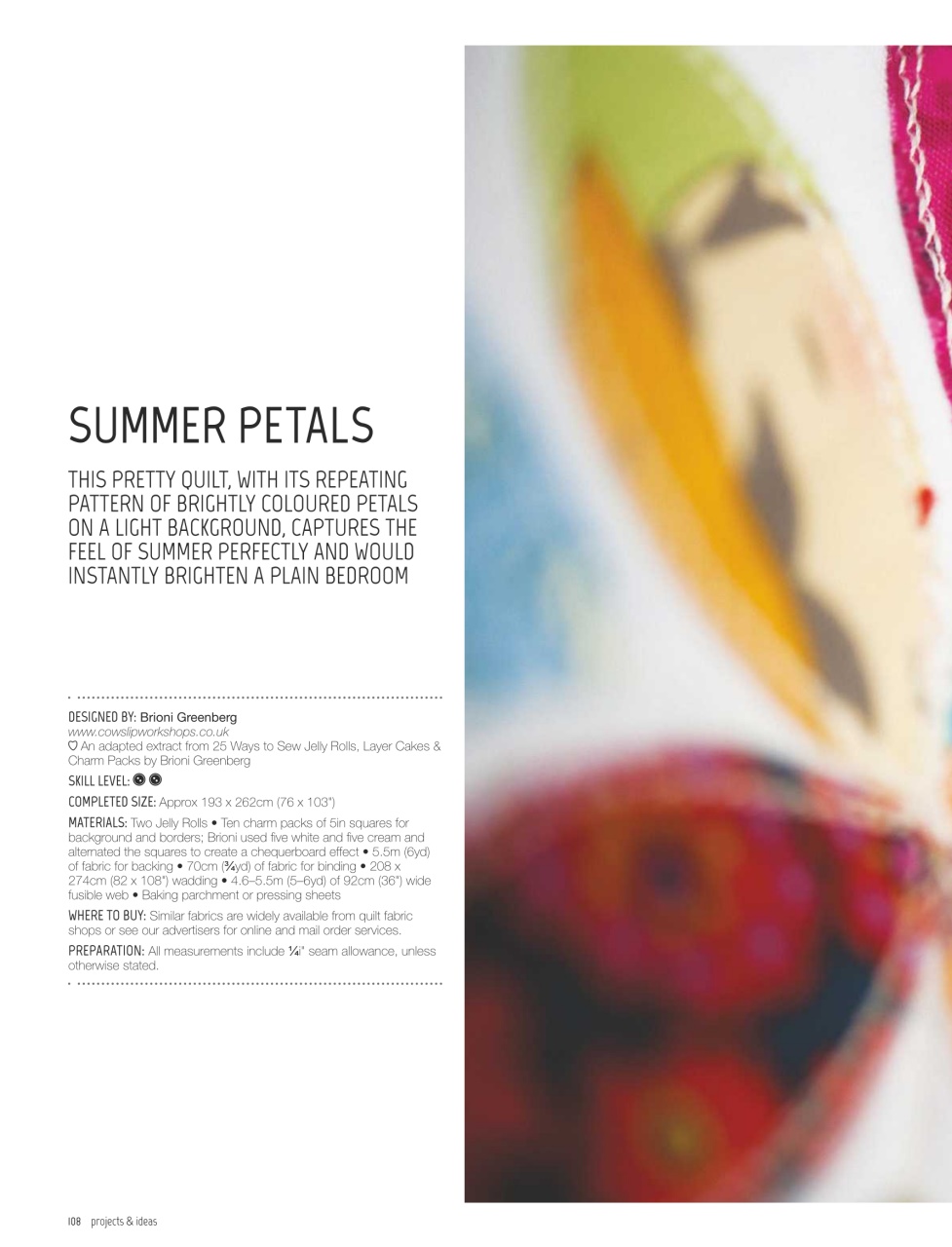 Popular Patchwork Magazine Preview Pages