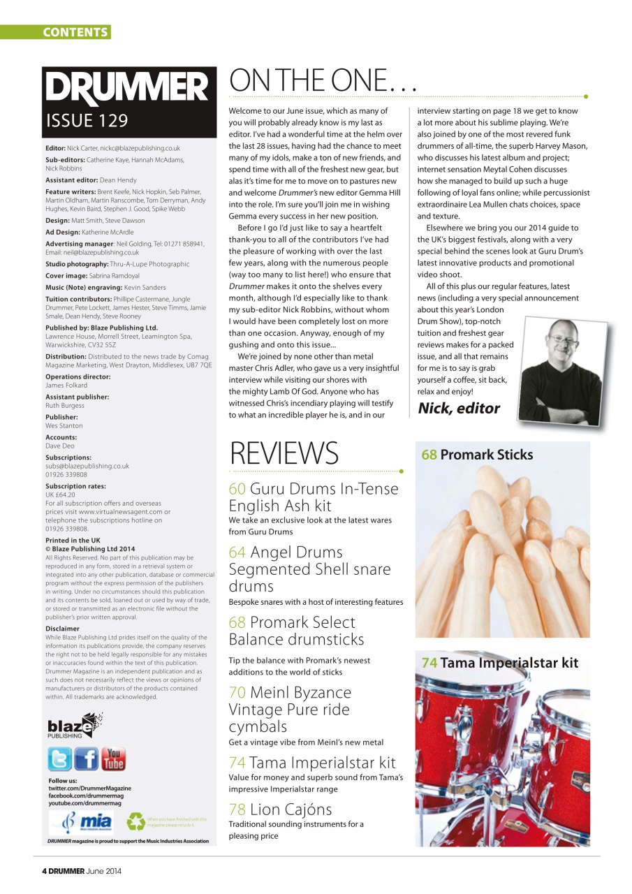 iDrum magazine: Never miss a beat Preview Pages