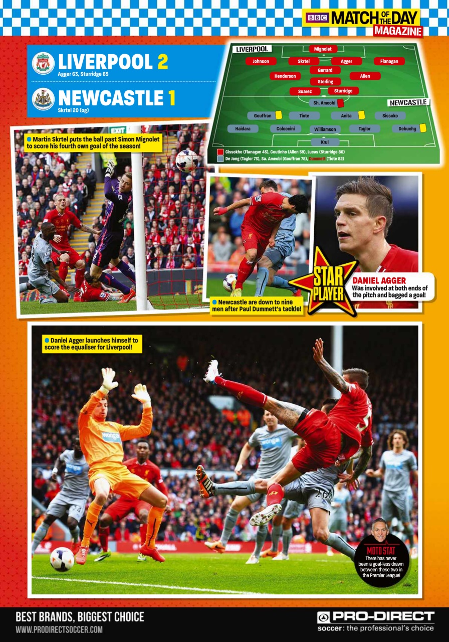 Match of the Day Preview Pages