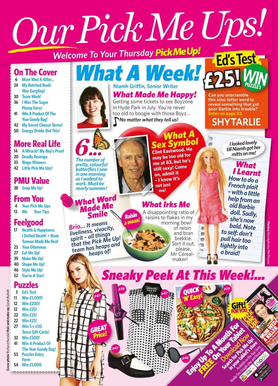 Pick Me Up Preview Pages