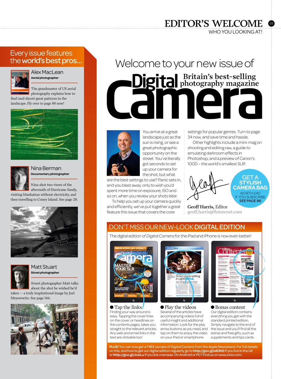 Digital Camera Magazine Preview Pages