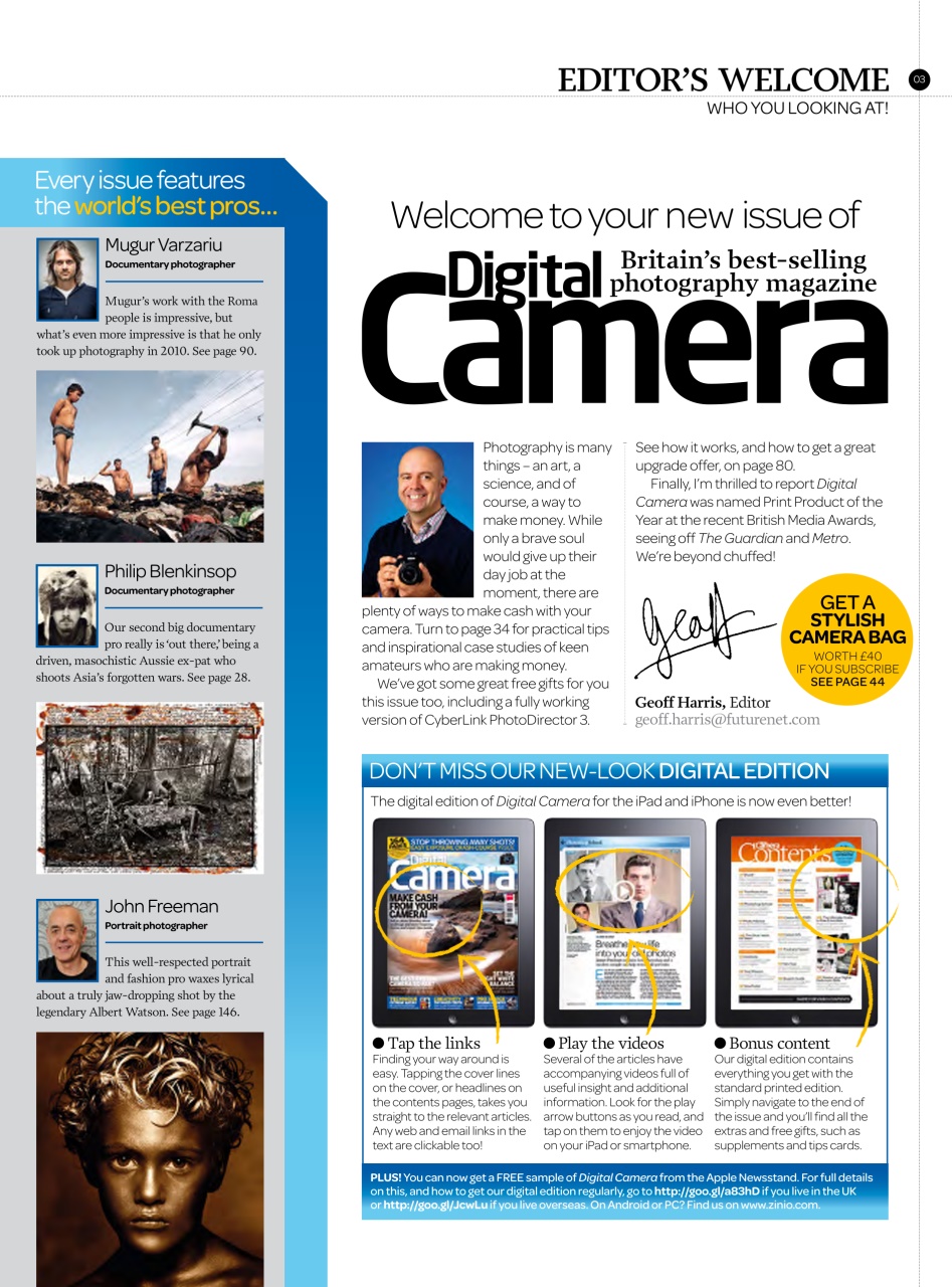 Digital Camera Magazine Preview Pages
