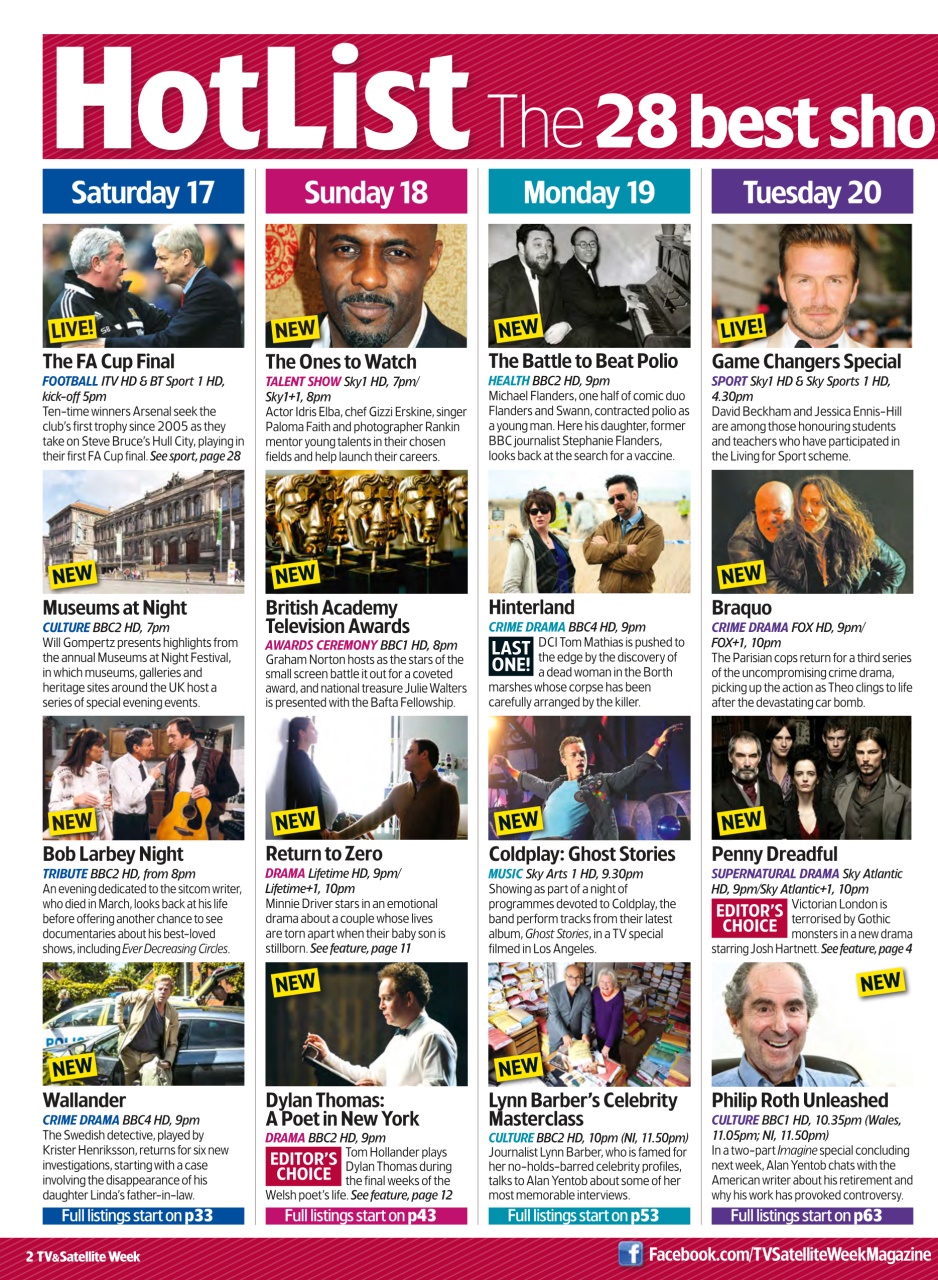 TV & Satellite Week Preview Pages
