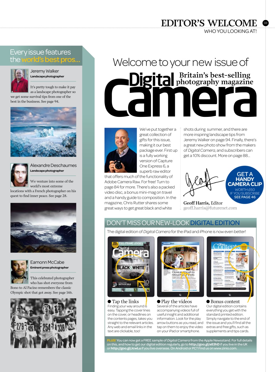 Digital Camera Magazine Preview Pages