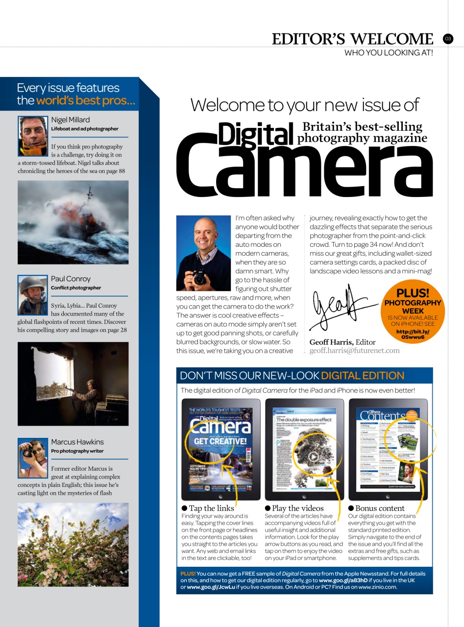 Digital Camera Magazine Preview Pages