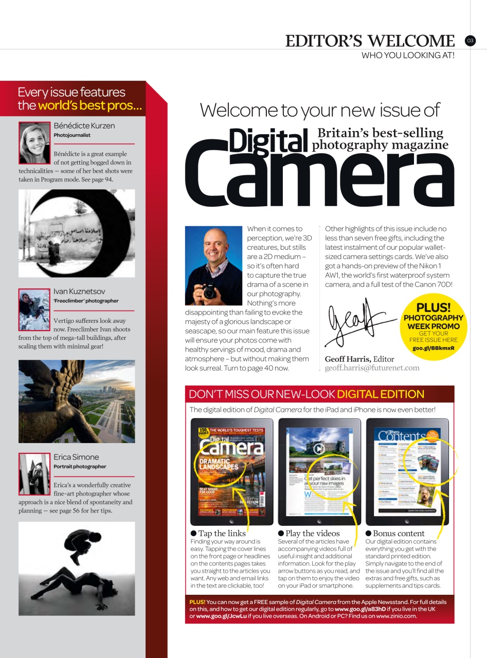 Digital Camera Magazine Preview Pages