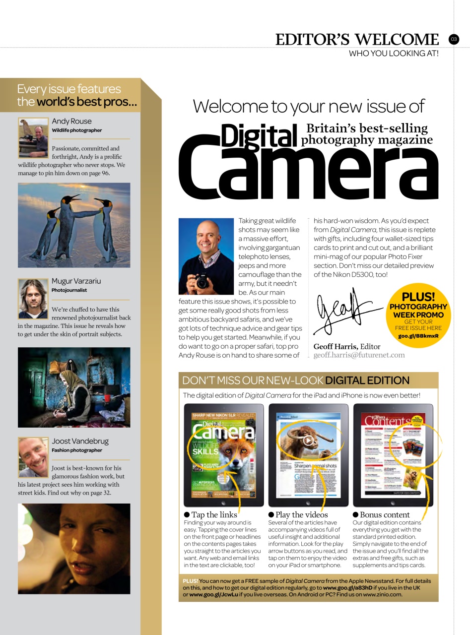 Digital Camera Magazine Preview Pages
