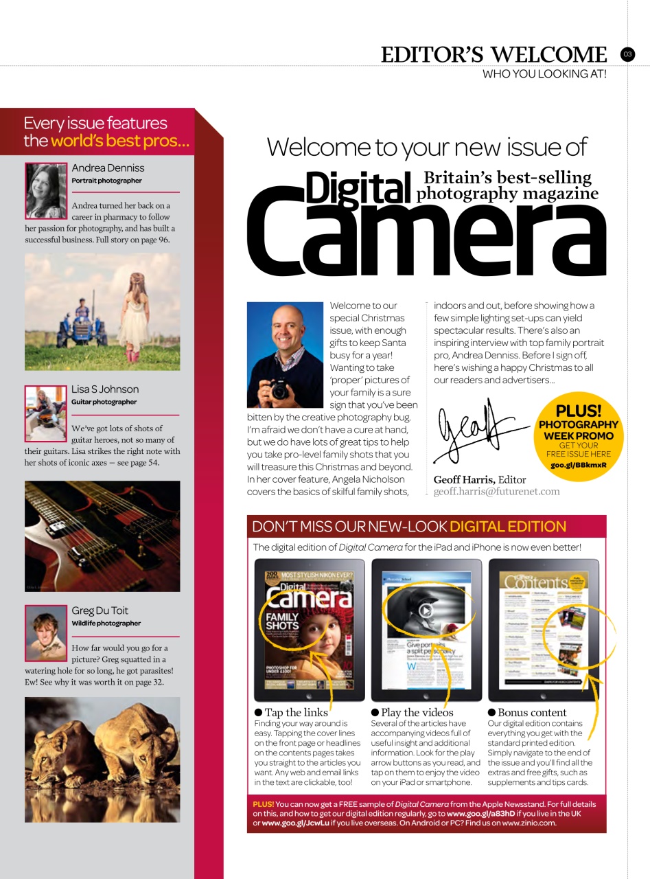 Digital Camera Magazine Preview Pages