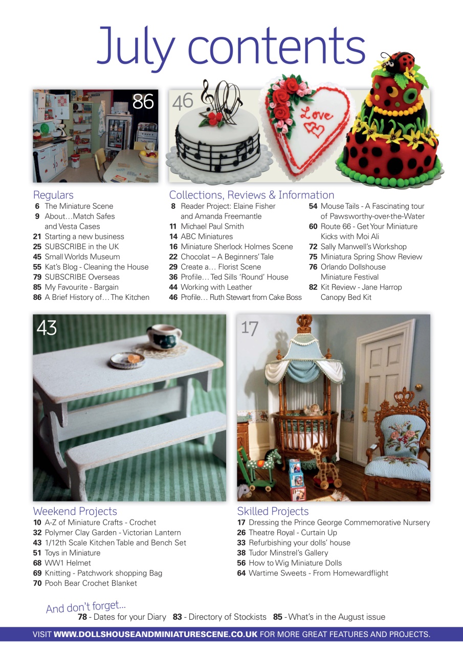 Dolls House and Miniature Scene Preview Pages