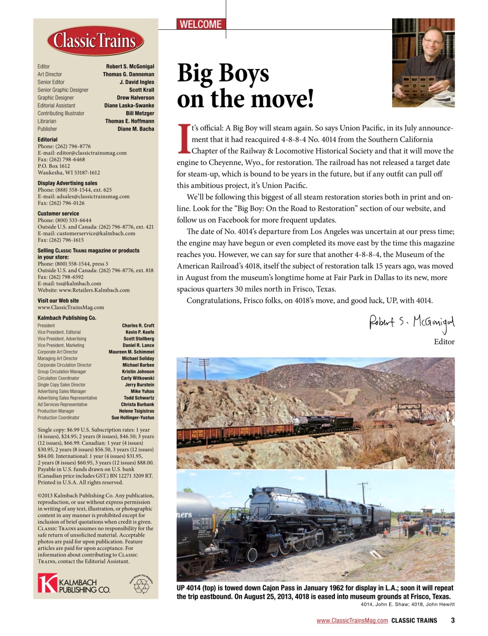 Classic Trains Preview Pages