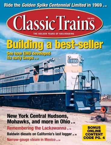Classic Trains issue September 2013 Classic Trains