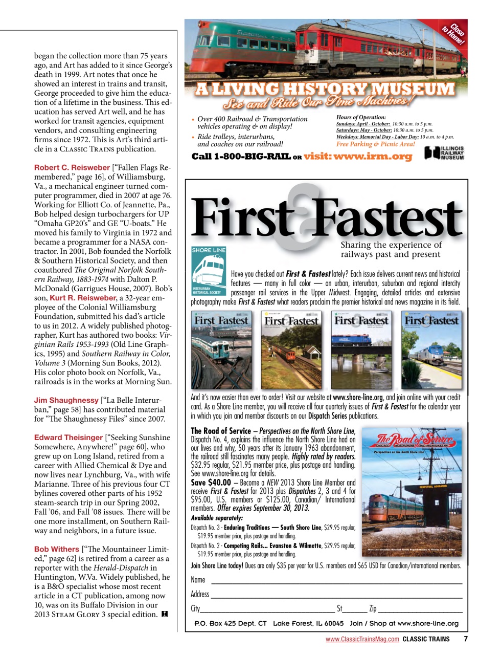 Classic Trains Preview Pages
