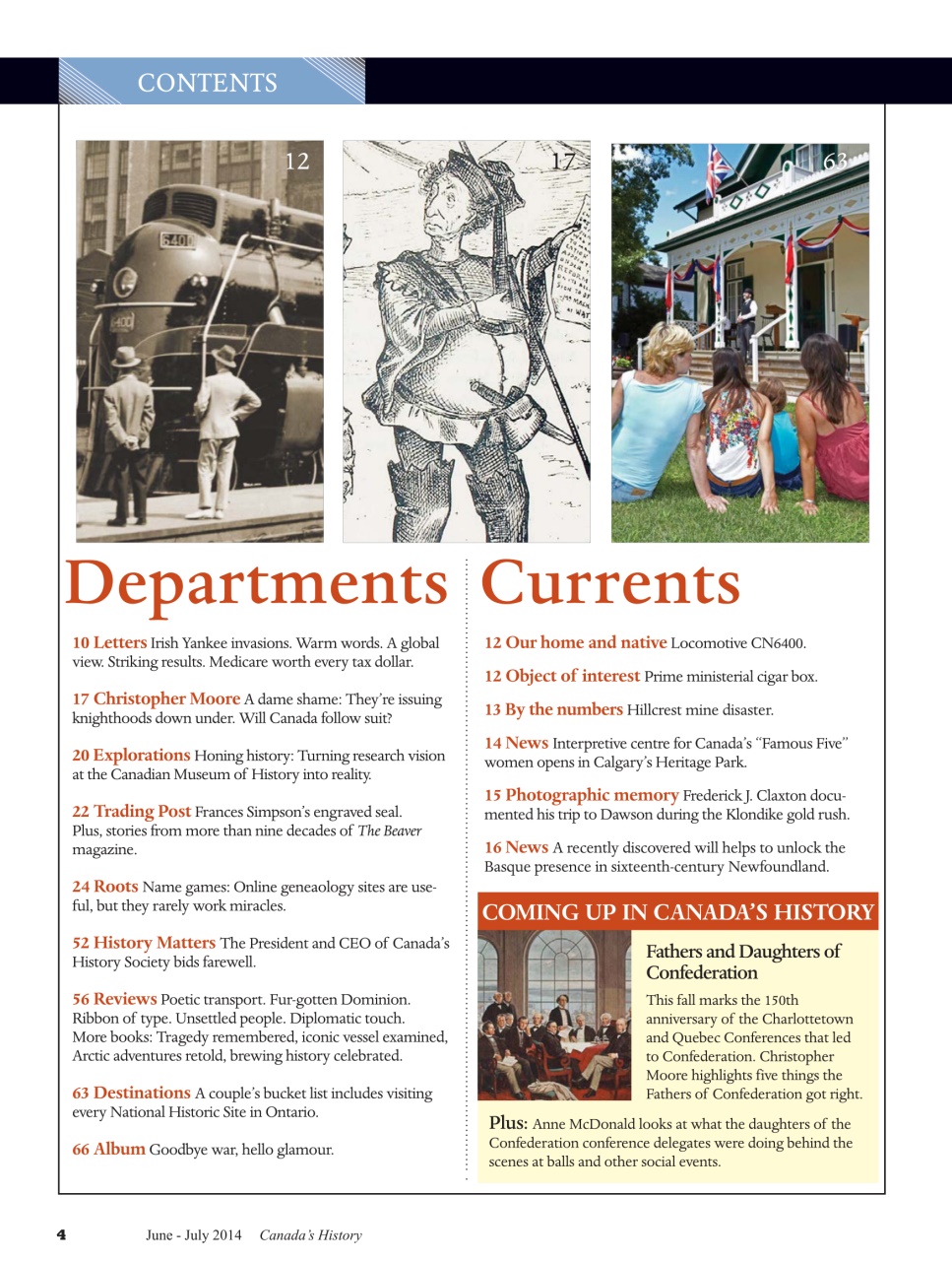 Canada's History Preview Pages