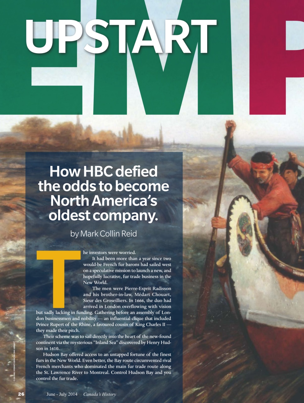 Canada's History Preview Pages