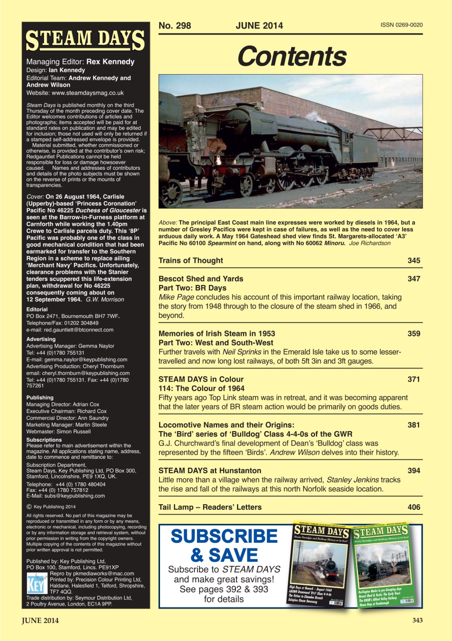 Steam Days Preview Pages