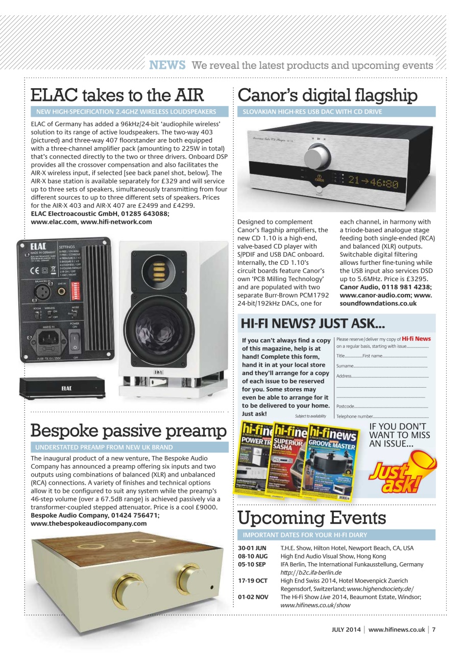 Hi-Fi News Preview Pages