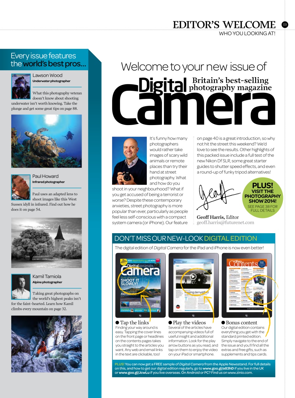 Digital Camera Magazine Preview Pages