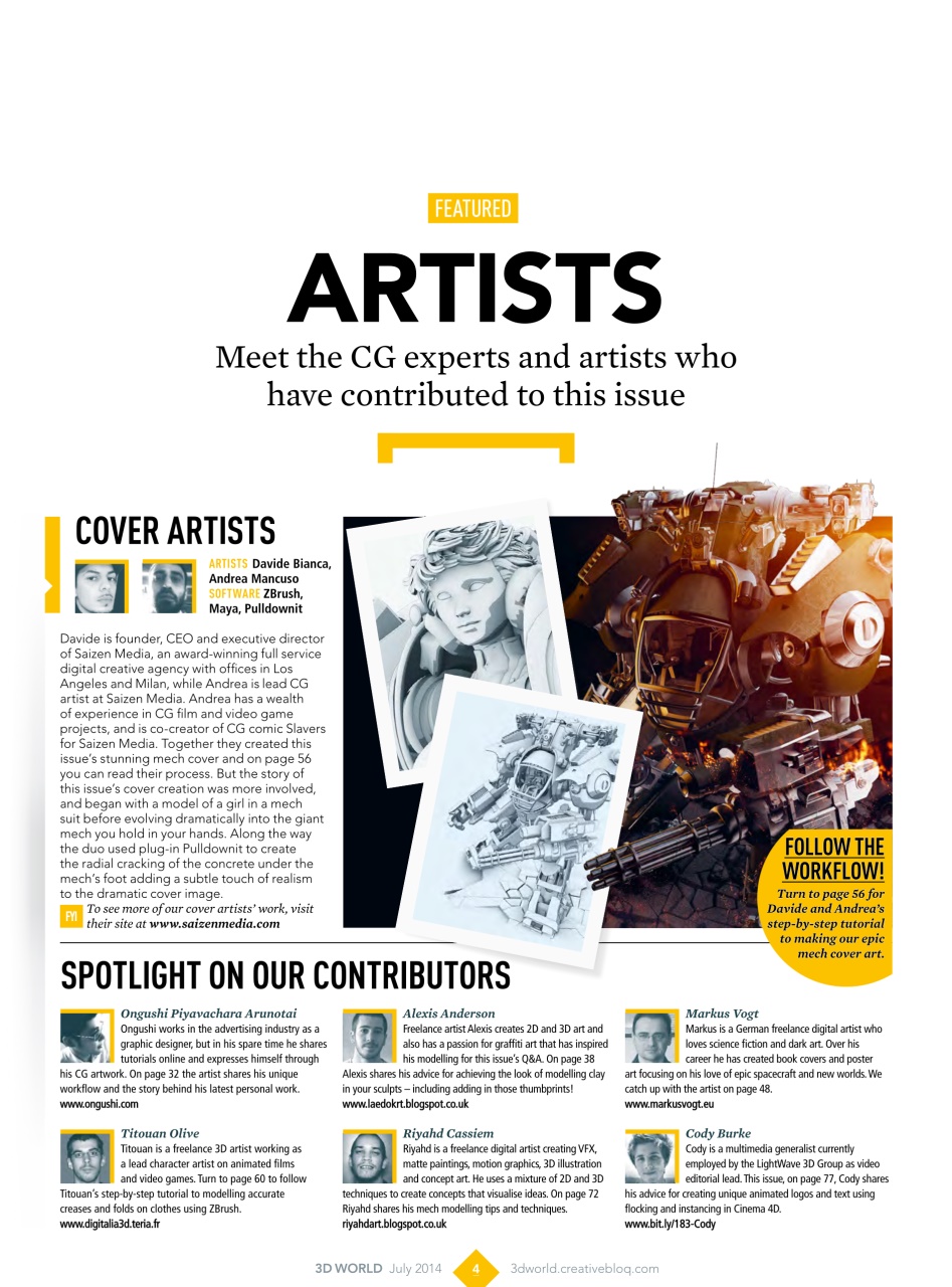 3D World Preview Pages