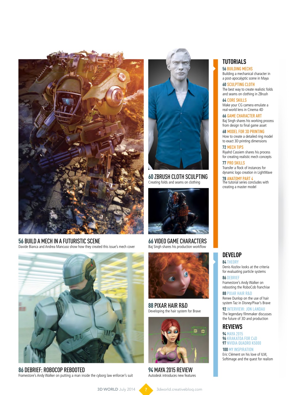 3D World Preview Pages