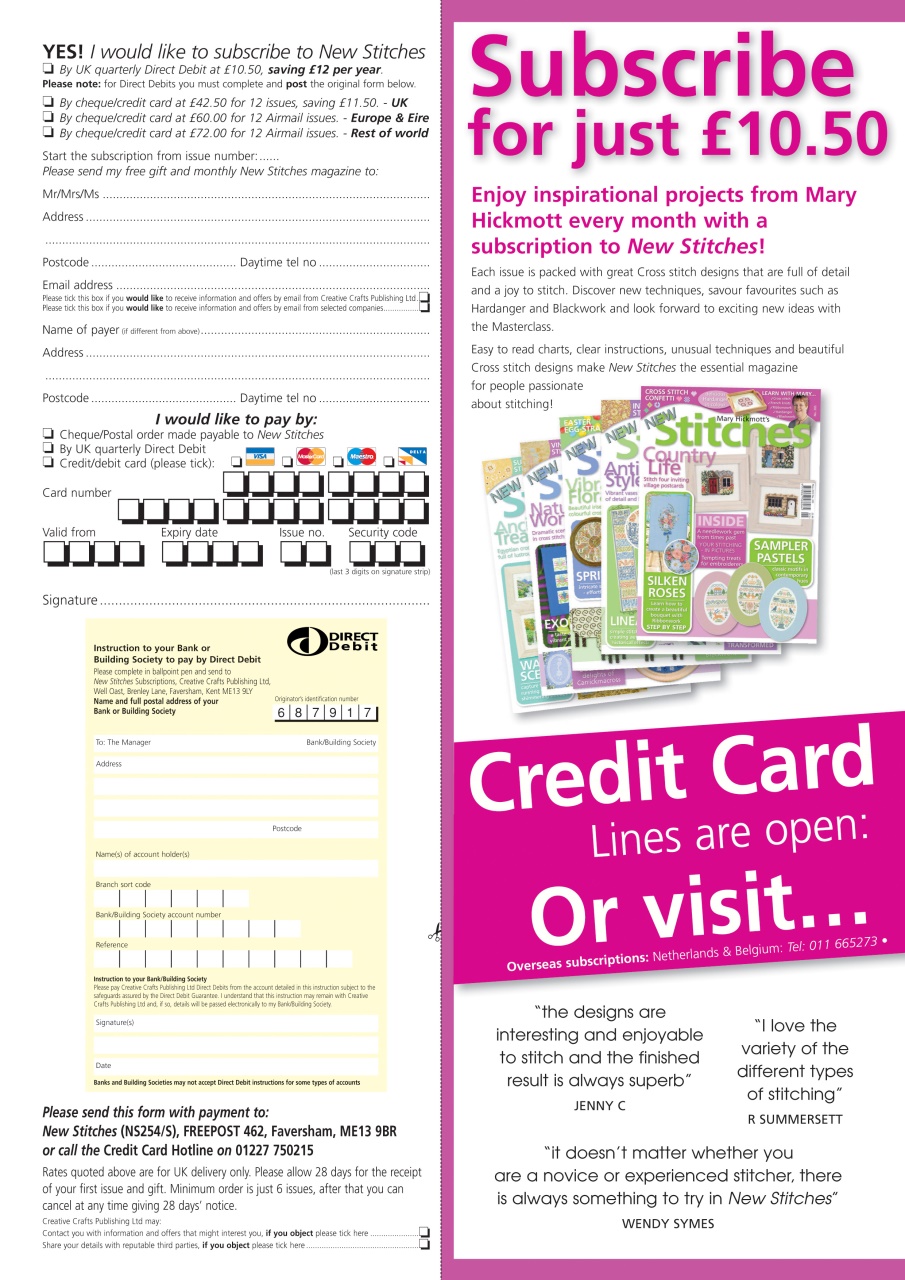 New Stitches Preview Pages