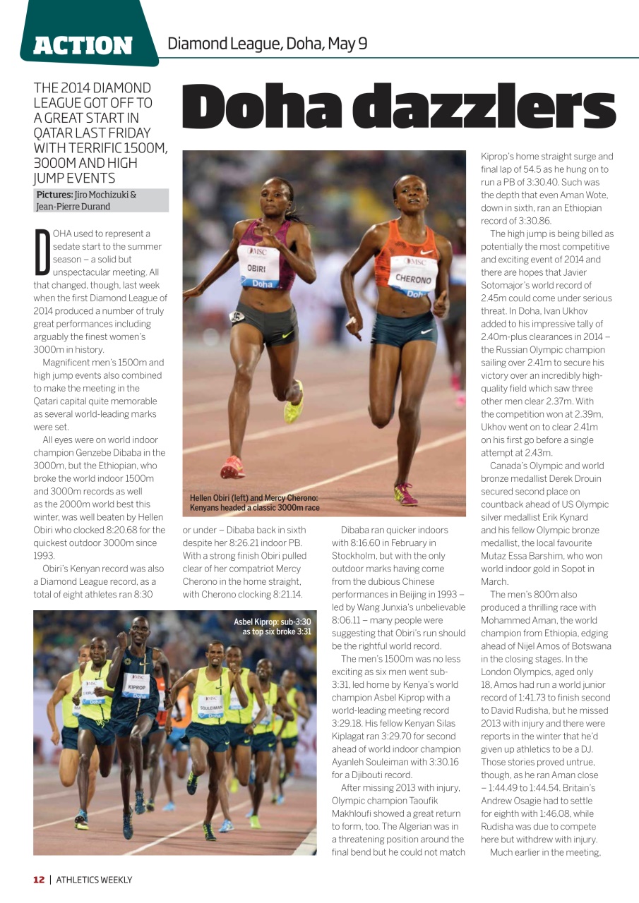 AW – Athletics Weekly Magazine Preview Pages