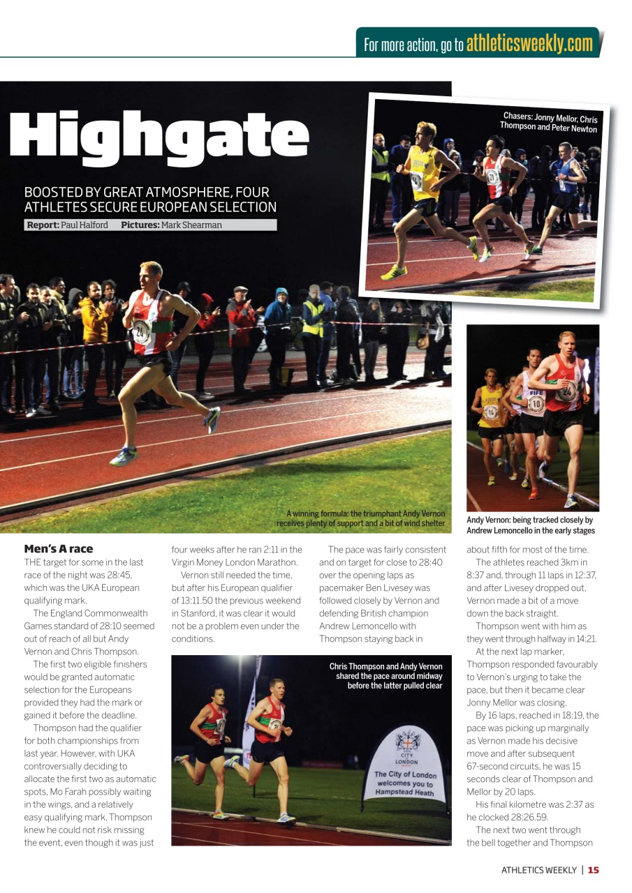 AW – Athletics Weekly Magazine Preview Pages