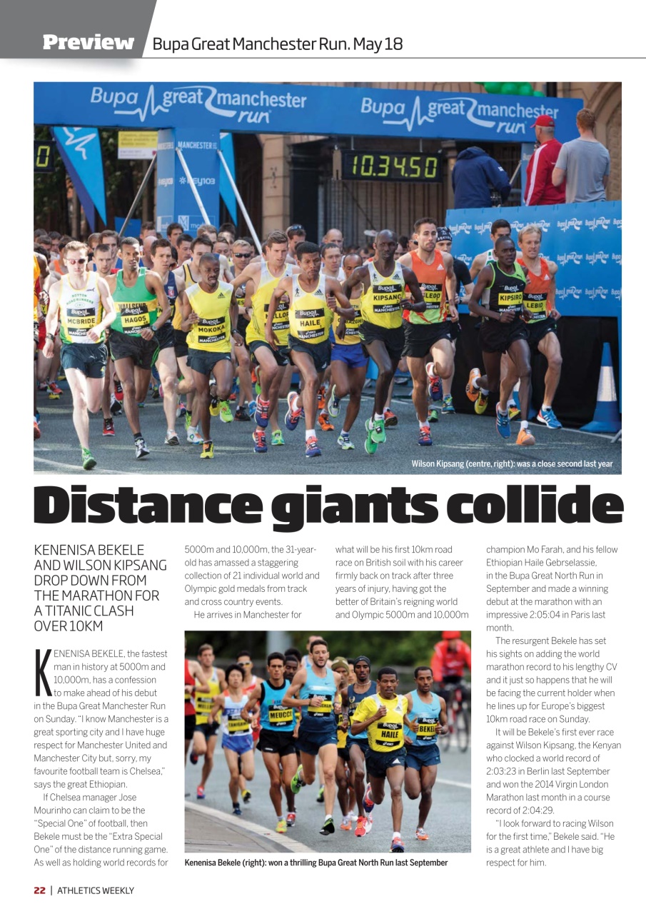 AW – Athletics Weekly Magazine Preview Pages
