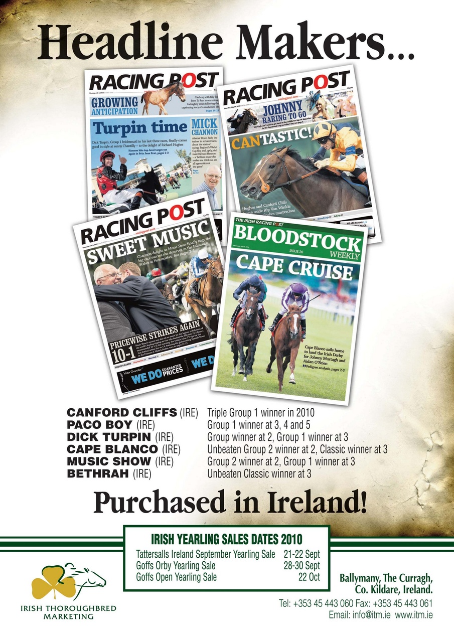 European Trainer Magazine - horse racing Preview Pages