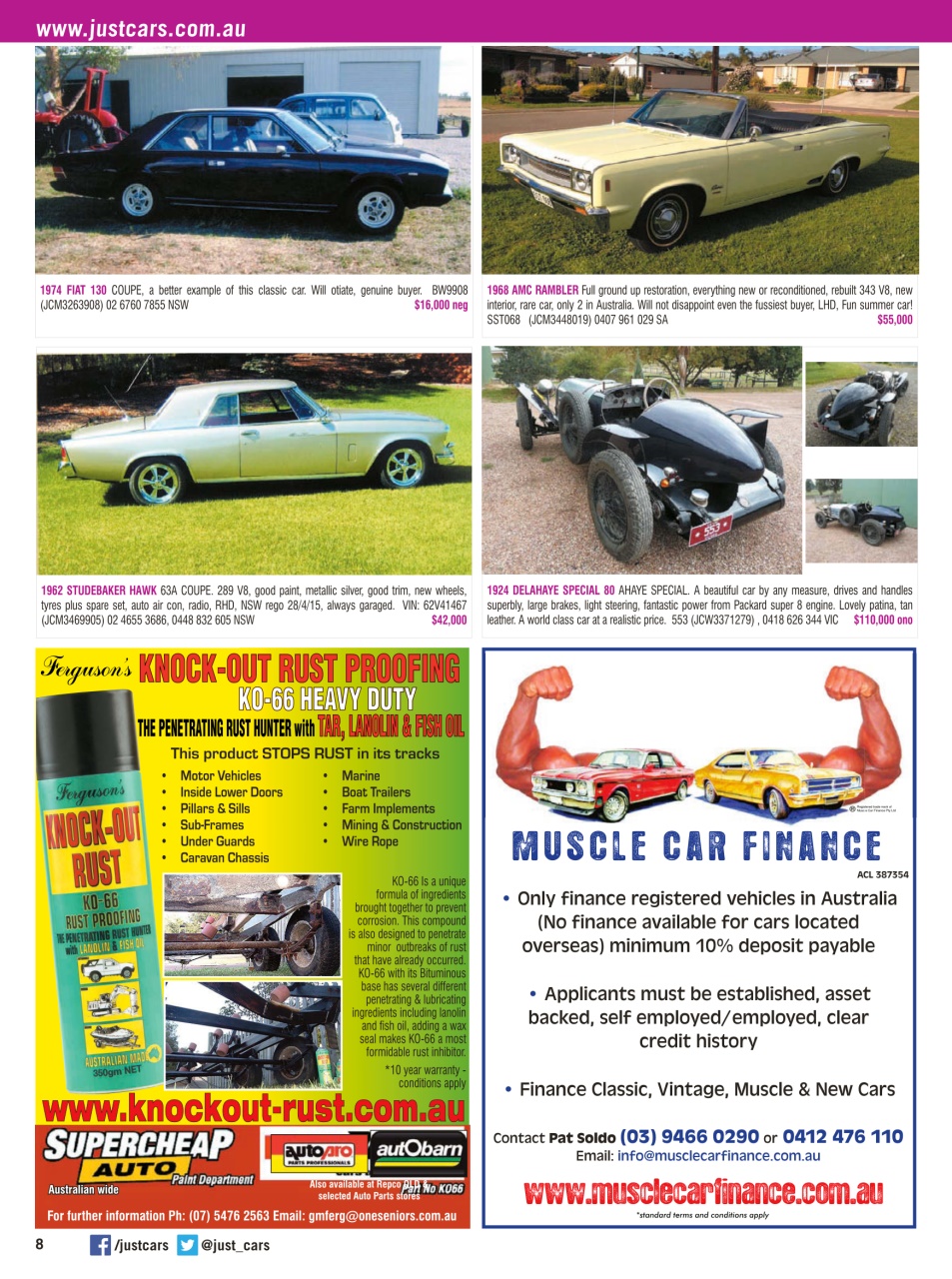 JUST CARS Preview Pages