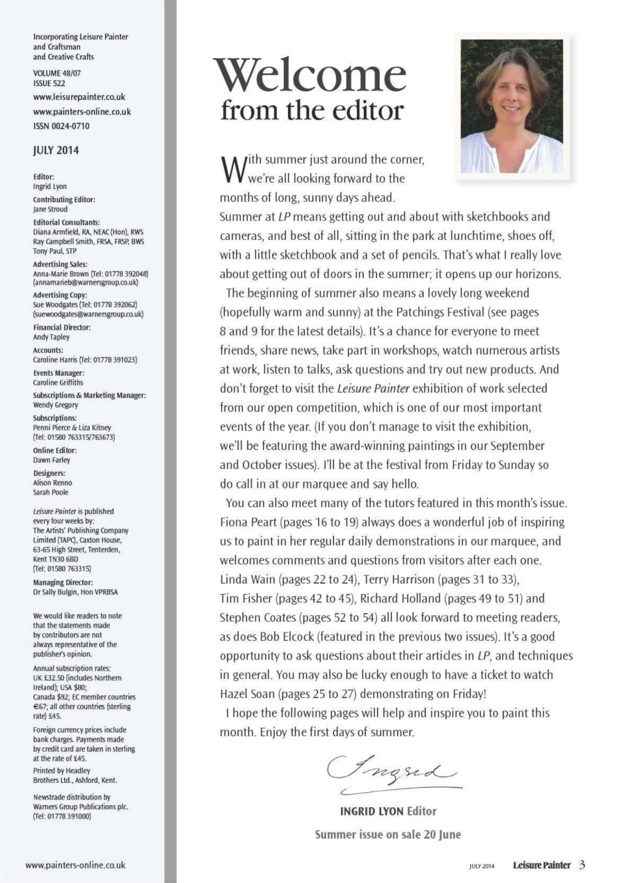 Leisure Painter & The Artist Preview Pages