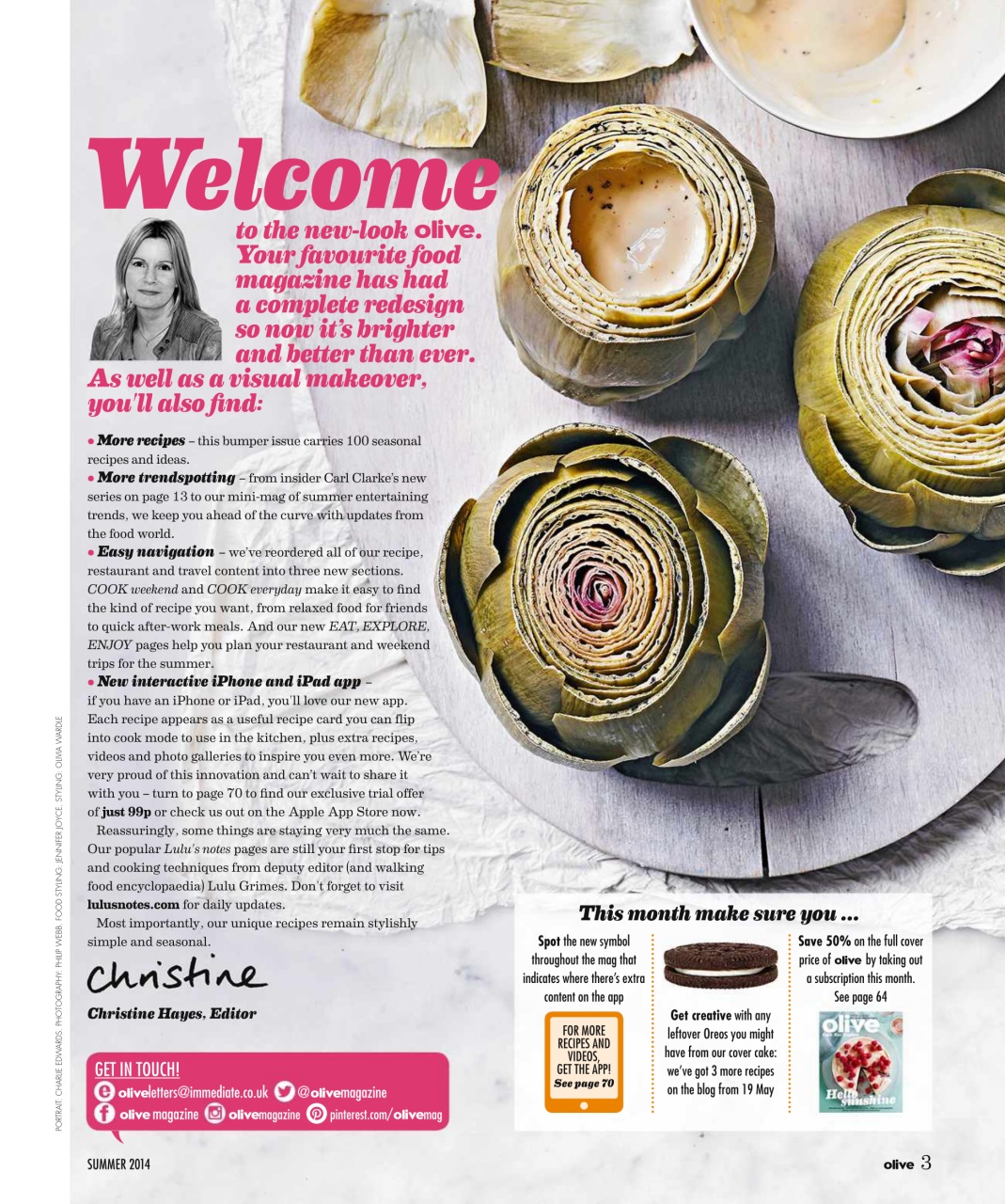 Olive Magazine Preview Pages