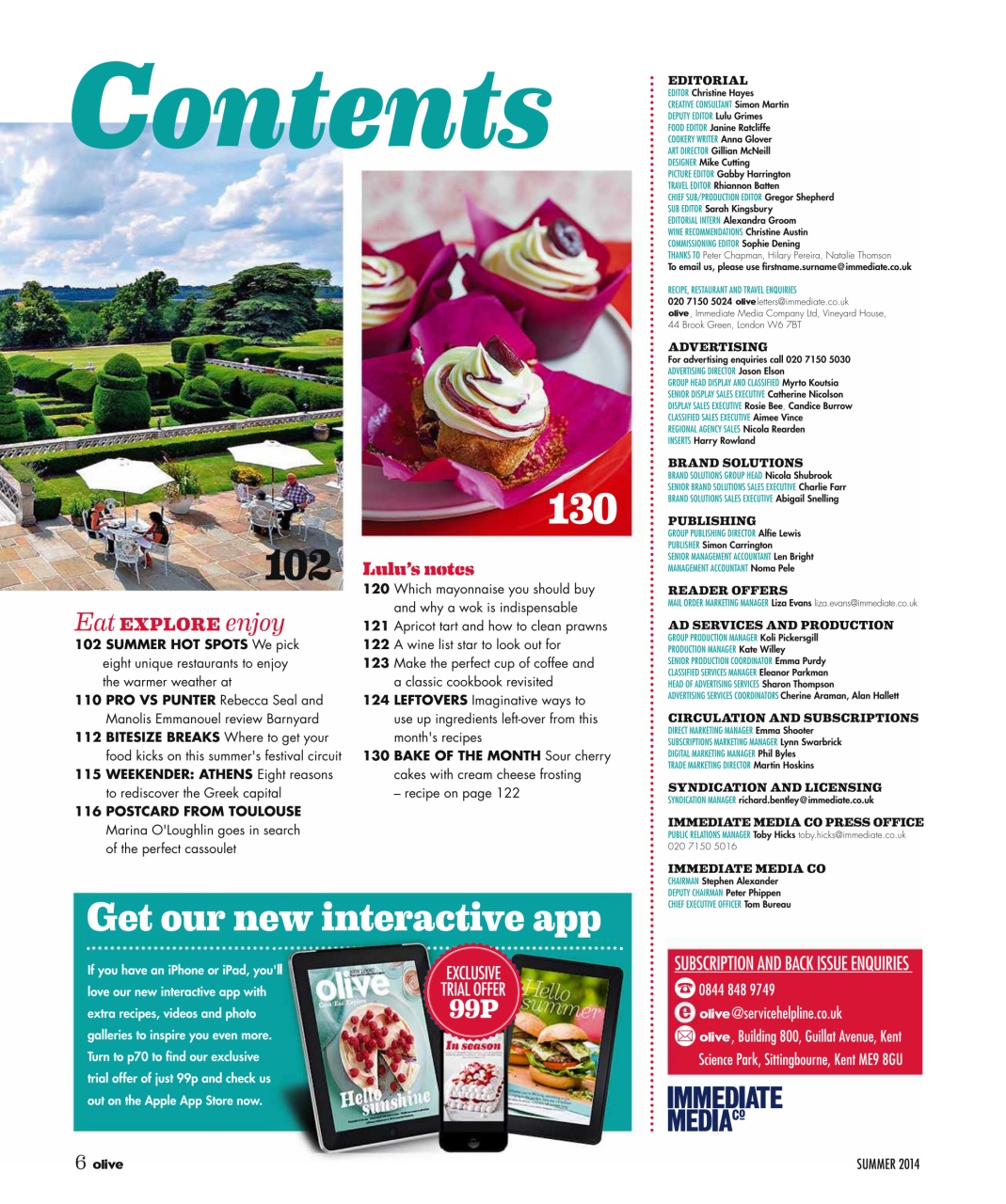 Olive Magazine Preview Pages