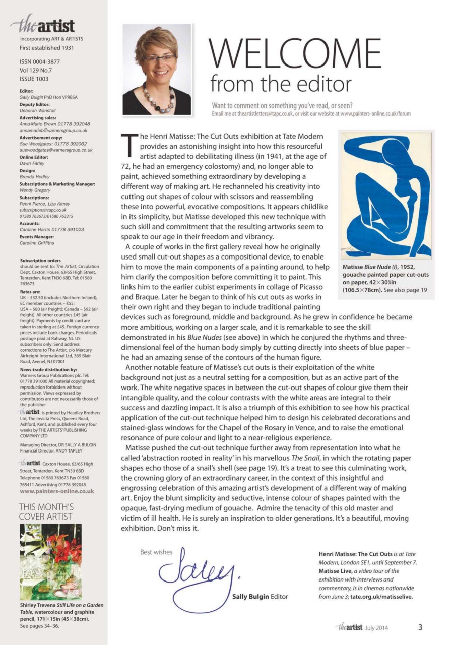 The Artist Preview Pages