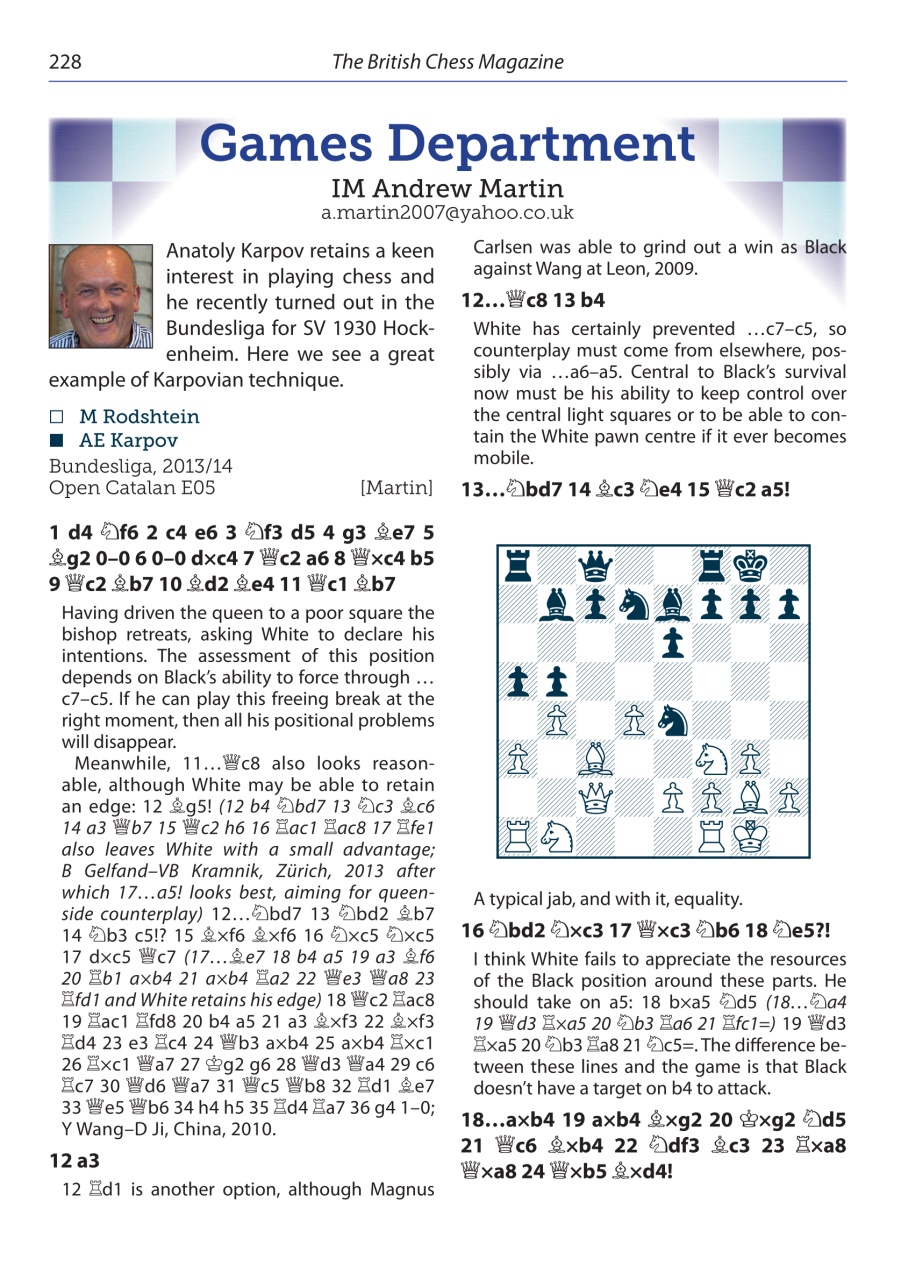 British Chess Magazine Preview Pages