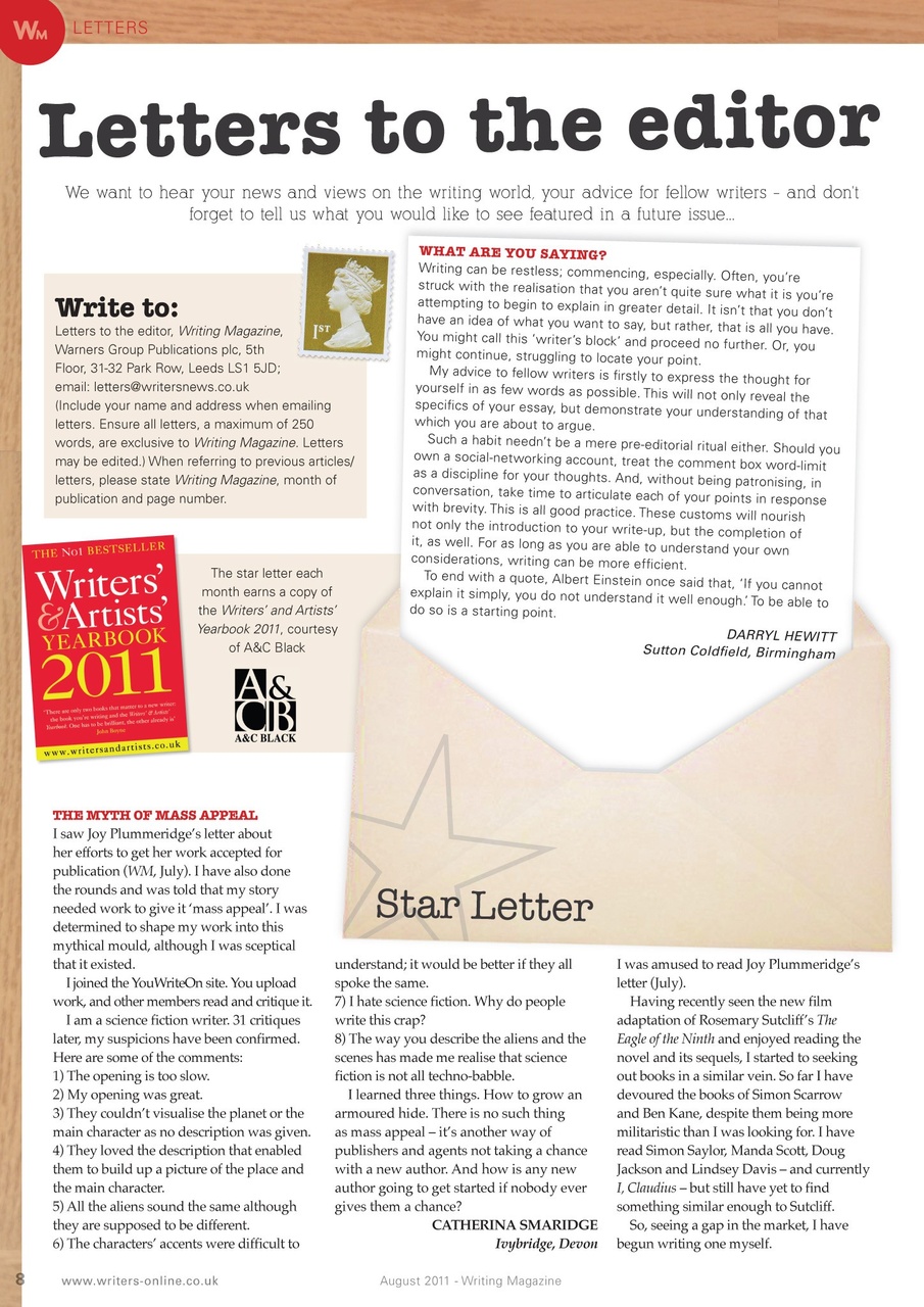 Writing Magazine Preview Pages