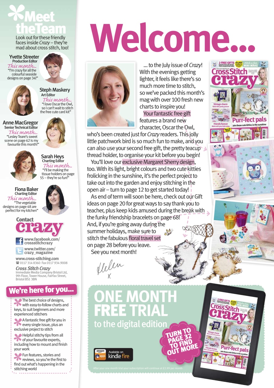 Cross Stitch Crazy Preview Pages