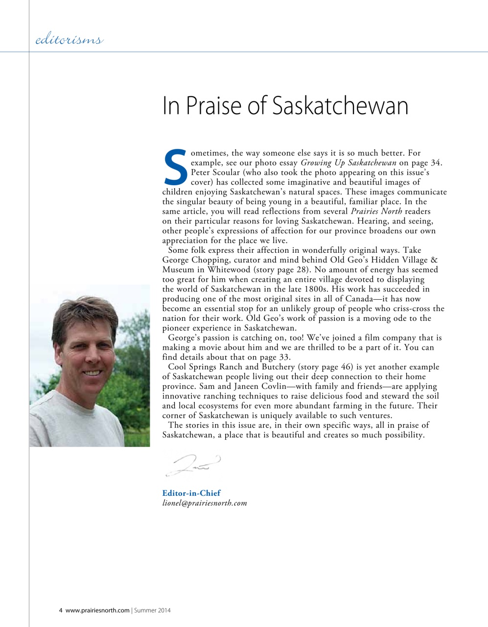 Prairies North Magazine Preview Pages