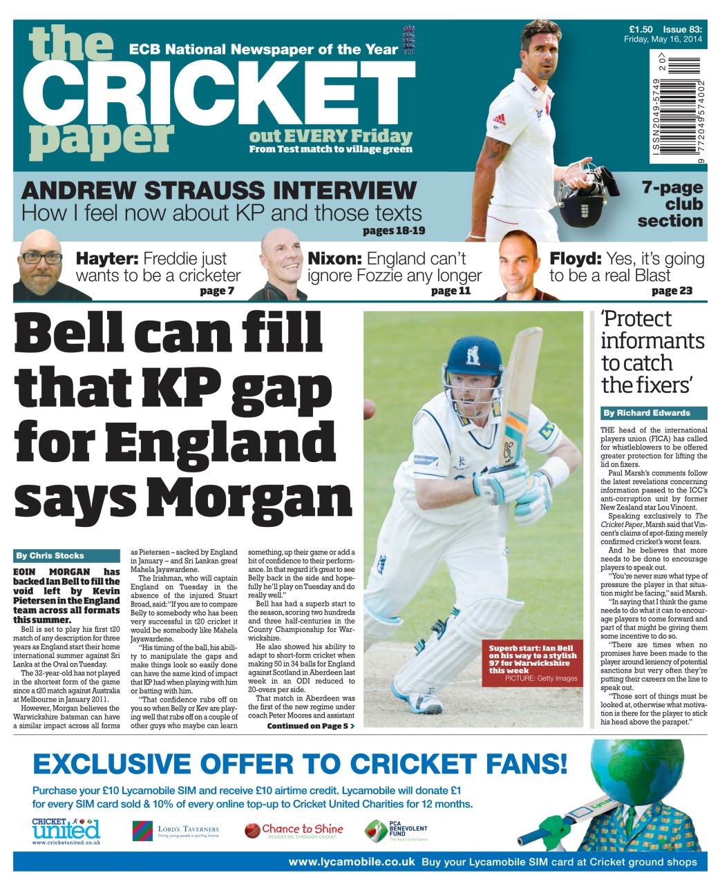 The Cricket Paper Preview Pages