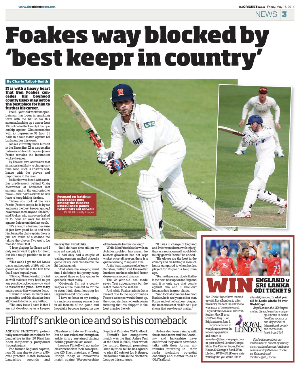 The Cricket Paper Preview Pages