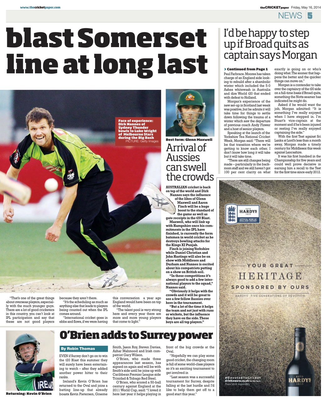 The Cricket Paper Preview Pages