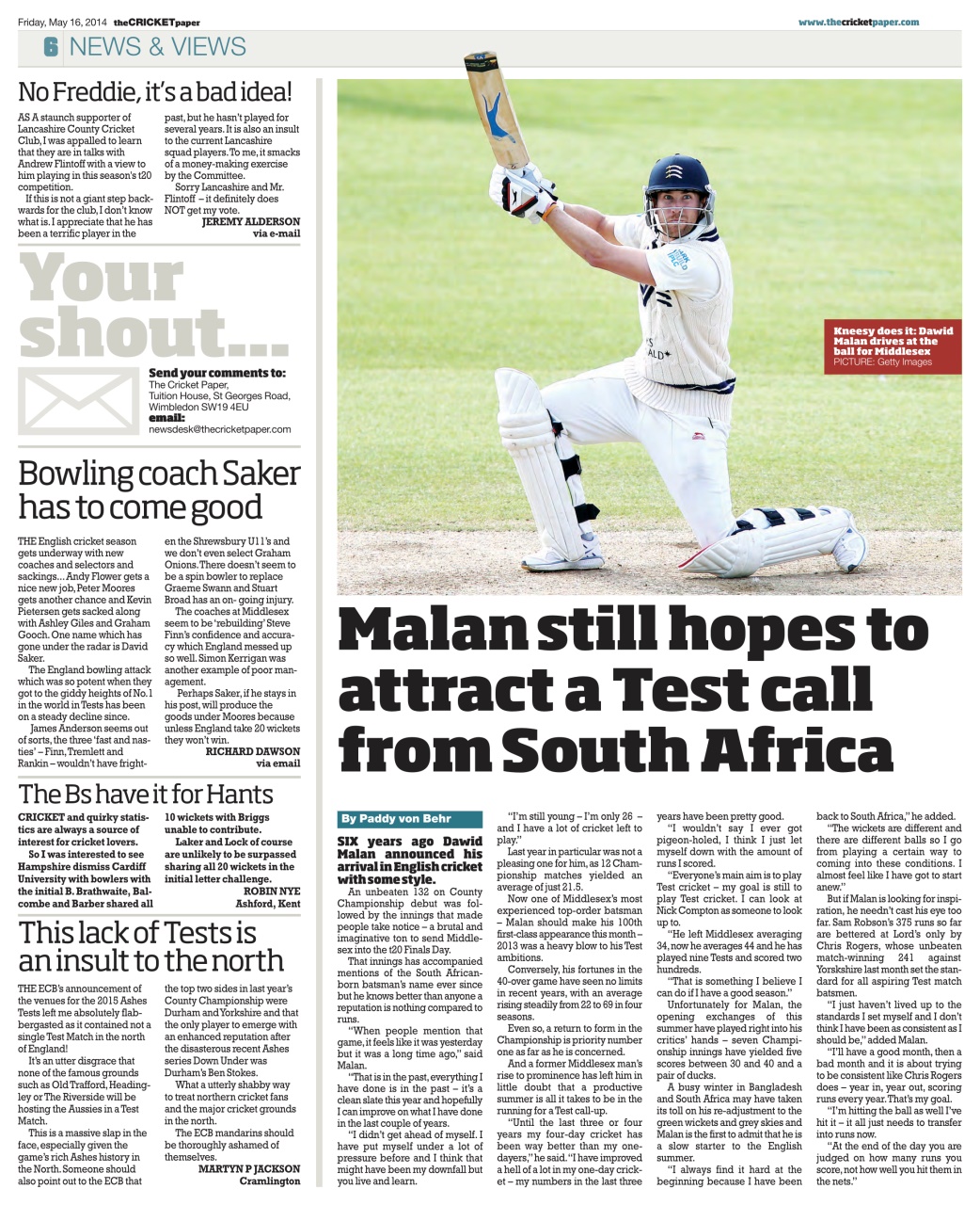 The Cricket Paper Preview Pages