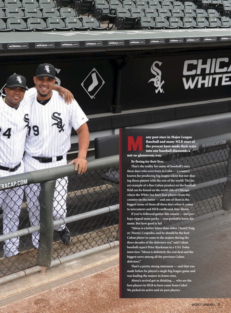 Beckett Baseball Magazine Preview Pages