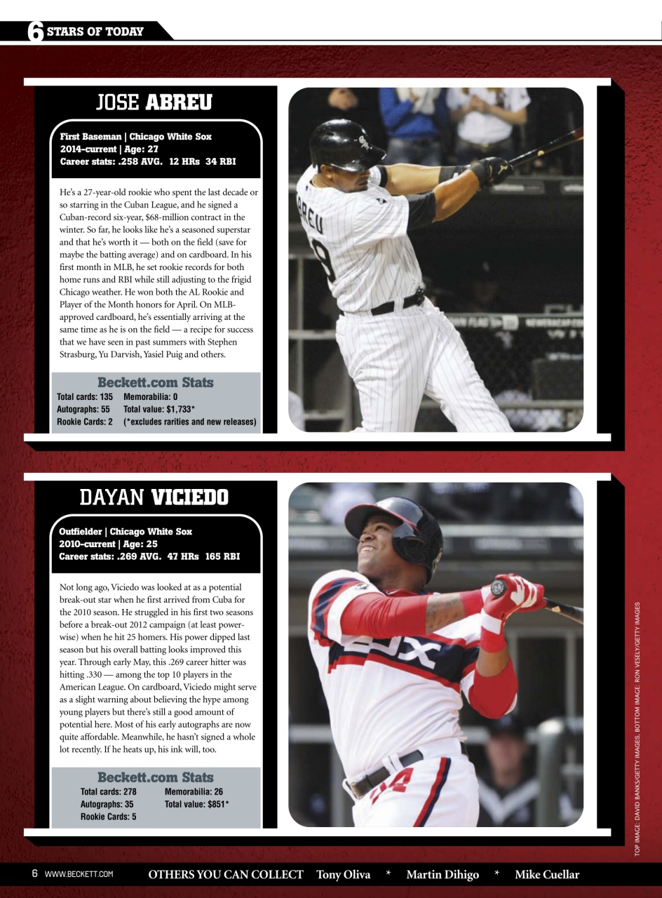 Beckett Baseball Magazine Preview Pages